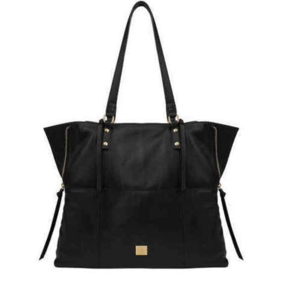 Kooba Handbags - Kooba Everette Tote Leather Black/Gold
